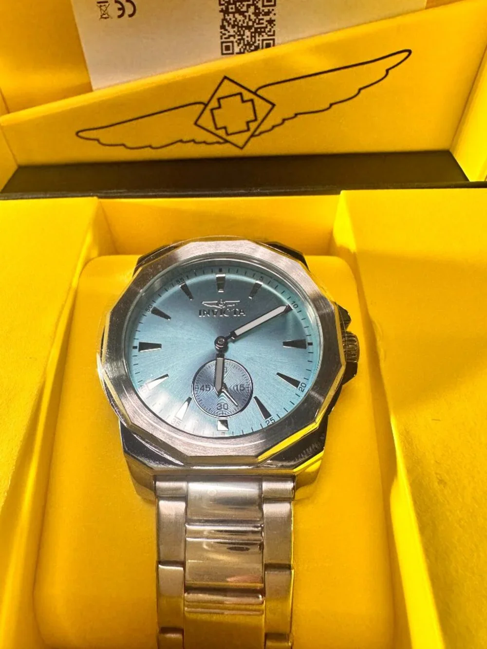 Brand New Invicta Speedway 51137 Men’s 42mm Tiffany Blue Dial Watch – Octagonal